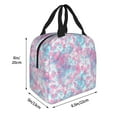 thumbnail image 2 of Yiaed Tie Dye Print Insulated Lunch Bag Reusable Cute Tote Lunch Box, Leakproof Cooler Lunch Bags for Work Office Travel School Picnic, 2 of 5