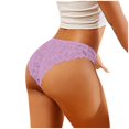 thumbnail image 5 of Gyujnb Women Elegent Bikini Lace Low Waist Seamless Underwear Panties Comfortable Briefs Panties,G, 5 of 5