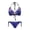 Galaxy Mermaid Scale Print, variant on Strawberry & Daisy Print Halter Neck Bikini Set - Cute Two-Piece Triangle Swimsuit with Tie Sides for Summer Beach & Pool Vacations