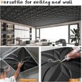 thumbnail image 2 of WOWSTAR 12-Pack 24"x24" Drop Ceiling Tiles, Waterproof Glue Up Ceiling Decor, Black, 2 of 8