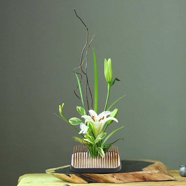 Kenzan de flores, 276 agujas, accesorio de arte floral de cobre, Kenzan de flores, respuesta rápida