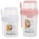 thumbnail image 1 of 2 vasos de desayuno para llevar, recipientes portátiles para ensaladas, recipientes para aderezo con cuchara, vasos reutilizables para parfait con tapas para almuerzo, desayuno y refrigerios, 1 of 7