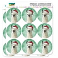 thumbnail image 1 of Fa La La La Llama Christmas Santa Hat 2" Planner Calendar Scrapbooking Crafting Opaque Stickers, 1 of 7