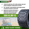 thumbnail image 2 of WANDA 20X10-12 Golf Cart ATV Tires 4 Ply 20x10x12 -Set 4 -14031, 2 of 8