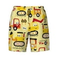 thumbnail image 4 of Lsque Mens Swim Trunks Funny Construction Vehicles Pattern - Bathing Suit Compression Liner - Beach Swim Shorts Swimwear - (S-3XL) - Stretch Quick Dry -X-Large, 4 of 9