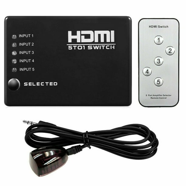 Multiprise HDMI Switche 3 Entrées 1 Sortie 1080P Hub Commutateur Adaptateur
