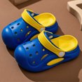 thumbnail image 2 of KPOPLK Slides Sandals for Kids,Girls Shower Shoes,Boys Cloud Slides Non slip Quick Dry Bedroom Shoes Indoor Outdoor Open Toe Spa Bath Pool Gym House Casual House Slippers Size 6.5,Blue, 2 of 6
