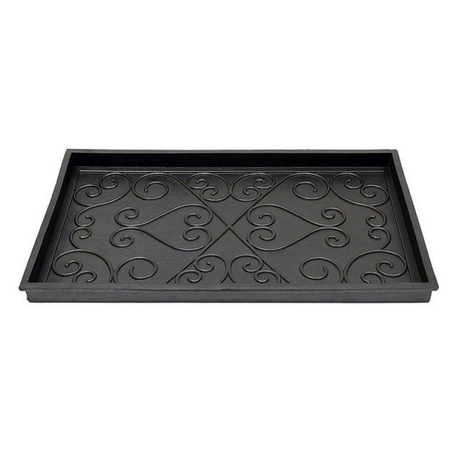 ACHLA Designs Rubber Scrollwork Boot Tray