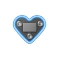 thumbnail image 2 of Rewenti 2PCS Car Solar Window Peach Heart Light Car Interior Decoration Light Heart Shaped Neon Light, 2 of 5