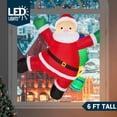 thumbnail image 2 of Papá Noel inflable para escalar Joiedomi, 183 cm, con luces LED, 2 of 8