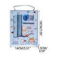 thumbnail image 2 of 6‑Piece Kawaii Stationery Set, Cute Stationery Mini Office Supply Kit, Including Pencils, Eraser, Ruler and Pencil Sharpener, Ideal Gifts for Hoilday(Blue), 2 of 8