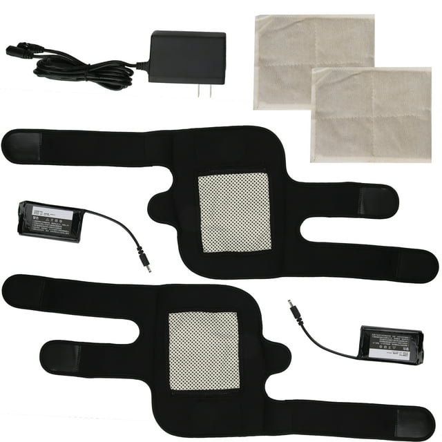 Kneecap,100‑240V 1Pair Rechargeable Electrical Electrical Heating Kneepad Electrical Heating Kneecap Streamlined Design