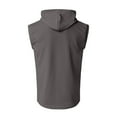 thumbnail image 4 of Krdevn Mens Sleeveless Vest Top Casual T Shirt Solid Color Hooded Hoodie,Tank Tops Men,M, 4 of 5