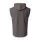 thumbnail image 4 of Chaleco sin mangas con capucha de felpa para hombre: sudadera informal de color liso, tejido de felpa, ropa de primavera/verano, 4 of 5