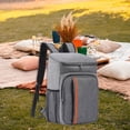 thumbnail image 1 of DYNWAVECA Insulated Backpack Leakproof Large Capacity Lunch Bag for Beach Camping Work Gray, 1 of 10