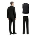 thumbnail image 2 of 4pcs Men's Tuxedo Set - Classic Lapel Blazer, Vest, Formal Pants And Matching Tie for Parties, Weddings And Proms - Made Of High Quality Fabric with Adjustable Waist for A Comfortable Fit., 2 of 7