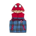 thumbnail image 4 of Marvel Spider-Man Sherpa Lined Hooded Vest, Crewneck Top and Pants Set (Boys), 3 Piece Set, Sizes 18M-4T, 4 of 7