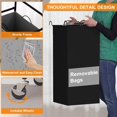 thumbnail image 4 of STRELECT Laundry Sorter 2 Section, 2 Bag Laundry Hamper, Rolling Laundry Cart, Laundry Basket with Heavy Duty Lockable Wheels and Removable Bag for Clothes Storage, 4 of 6