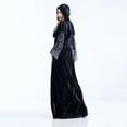 thumbnail image 6 of Lenago Spooky Queen Women's Halloween Party Dress Gothic Lace Cocktail Evening Gown Long Sleeve Vampire Costume Women's Fashion Halloween Short Sleeve Warm Cosplay And Thicken Dress, 6 of 8