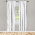 thumbnail image 5 of Ambesonne Grey and White Window Curtains, Small Squares, Each 28" W x 95" L, Grey Pale Grey and White, 5 of 5