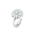 thumbnail image 4 of Rosec Jewels Cubic Zirconia Flower Engagement Ring for Women - AAAA Quality Certified - Statement Ring - With Jewelry Box, 10K White Gold, US 12.00, 4 of 8