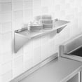 thumbnail image 6 of KUTLER 14" x 48" Stainless Steel Shelf, NSF Commercial Wall Mount Shelving w/ Backsplash, Floating Metal Mounted Shelves for Restaurant, Kitchen, Home, 6 of 7