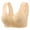 Beige, variant on Women's Fixed Cup Front Buckle Underwear For The Elderly Plus Size Bra Without Underwire Thin Tank Top Bra Sports Bras for Women Yellow