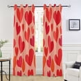 thumbnail image 6 of Red Hearts Print Blackout Curtains 84"x42" Thermal Insulated Curtain 1 Panel, 6 of 7