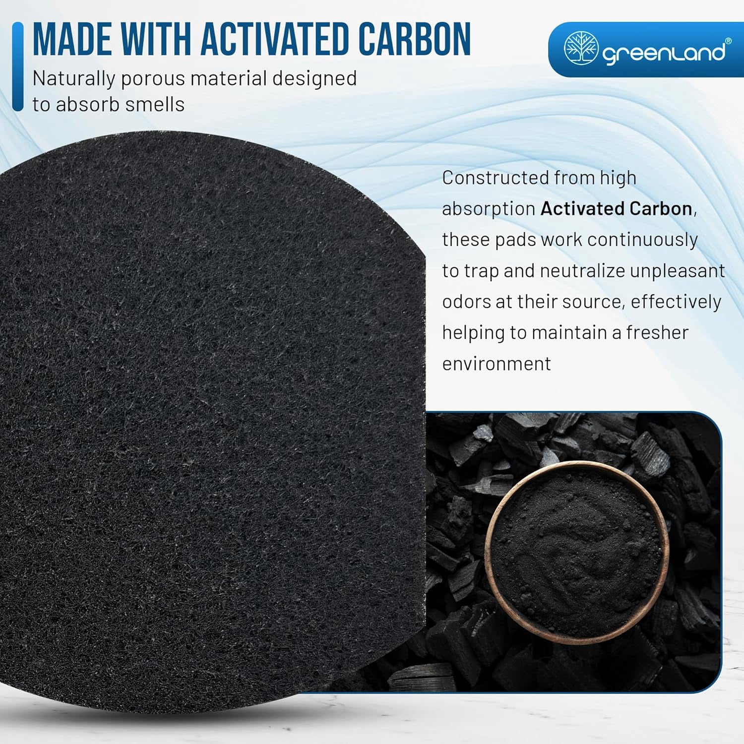 ® 12-Pack Carbon Filter Refills Compatible with Ubbi® Diaper Pail – Activated Charcoal Odor Absorbing Pads, Long-Lasting Deodorizer Replacement for Ubbi Steel Diaper Pail