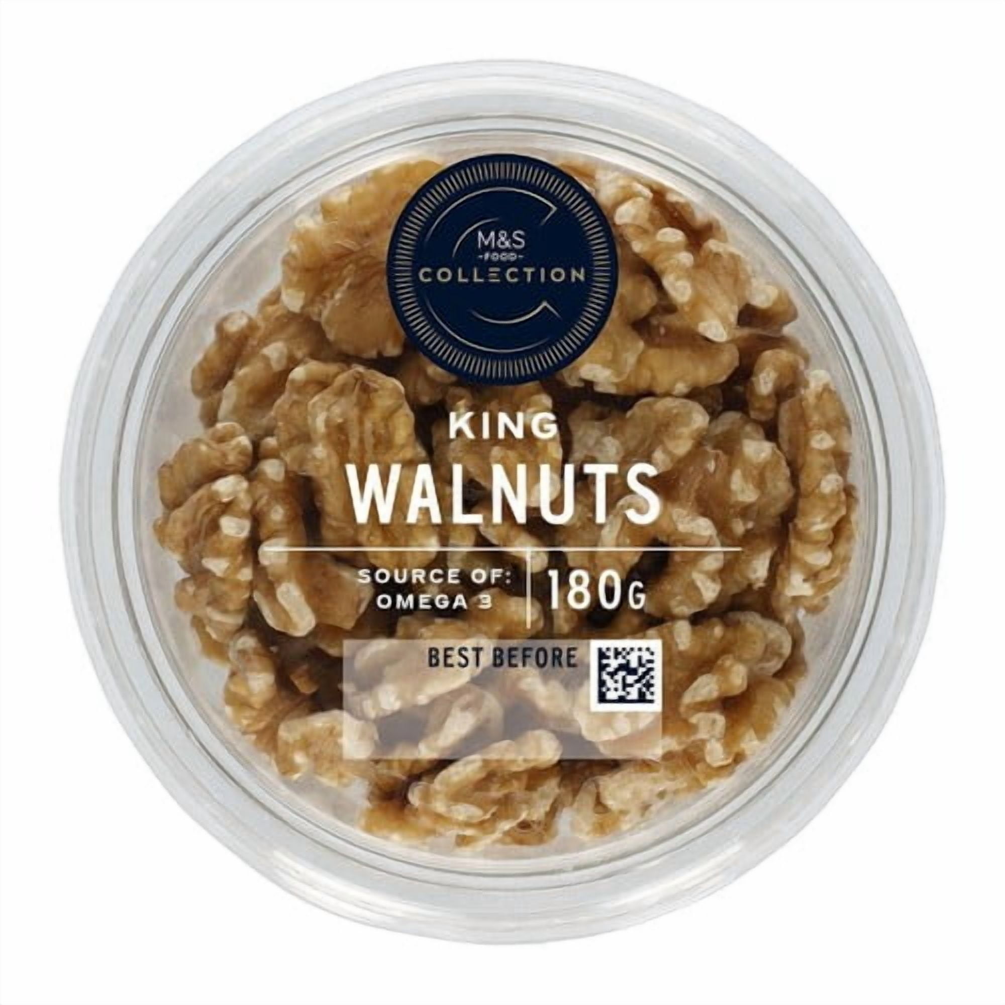 M&S Collection King Walnuts 180g, British Import (Pack of 3)