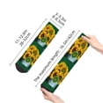 thumbnail image 2 of Salouo Sunflowers in Bucket Pattern Unisex Middle Tube Socks,Middle-Finger Knee High Socks Over The Calf Tube Stocking Crew Stockings for Women and Men Tube Socks, 2 of 8