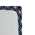 thumbnail image 3 of Ambesonne Navy Fitted Sheet, Trellis Inspired Circles, Queen Size, Indigo and White, 3 of 3