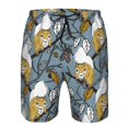 thumbnail image 3 of Pofeuu Squirrel And Leaves Prin Men's Swim Trunks Quick Dry Bathing Suit Swimming Board Shorts Mesh Lining Beach Swimwear-X-Large, 3 of 6