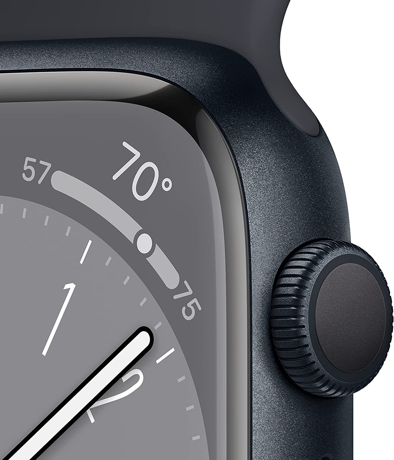 Restored Apple Watch Series 8 GPS 45mm Midnight Aluminum Case with Midnight Sport Band - S/M. Fitness Tracker, Blood Oxygen & ECG Apps, Always-On Retina Display (Refurbished)