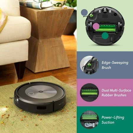 iRobot Roomba j7+ (7550) Wi-Fi Connected Robot Vacuum with Automatic Dirt Disposal - Graphite