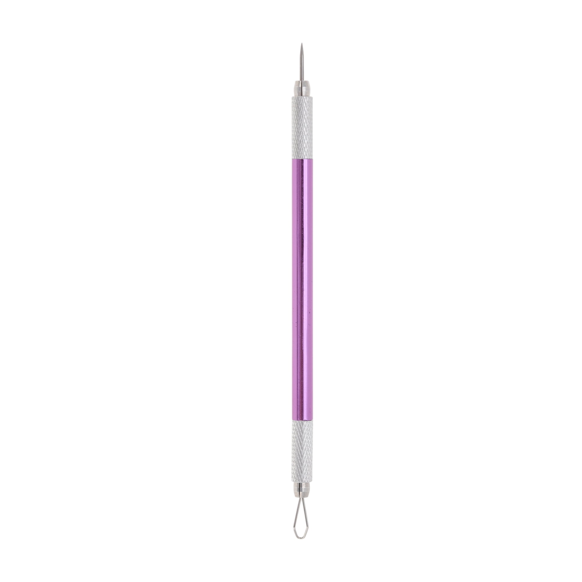 Unique Bargains Convenient Double-Ended Pimple Extractor 1 Pc Purple