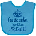 thumbnail image 3 of Inktastic So Cute Prince Boys Baby Bib, 3 of 4