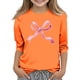 thumbnail image 2 of Blusas y camisas de manga larga y cuello redondo para niños y niñas, estilo casual, original, con estampado de manga 3/4 y cuello redondo, ideal para niñas de 3 a 14 años., 2 of 5
