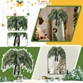 thumbnail image 3 of 31.5" Christmas Mirror Garland Artificial Norfolk Pine Swag for Mirror with Velvet Bow Faux Greenery Garlands Christmas Wreath for Xmas Home Door Mailbox Indoor Fireplace Decor, 3 of 9