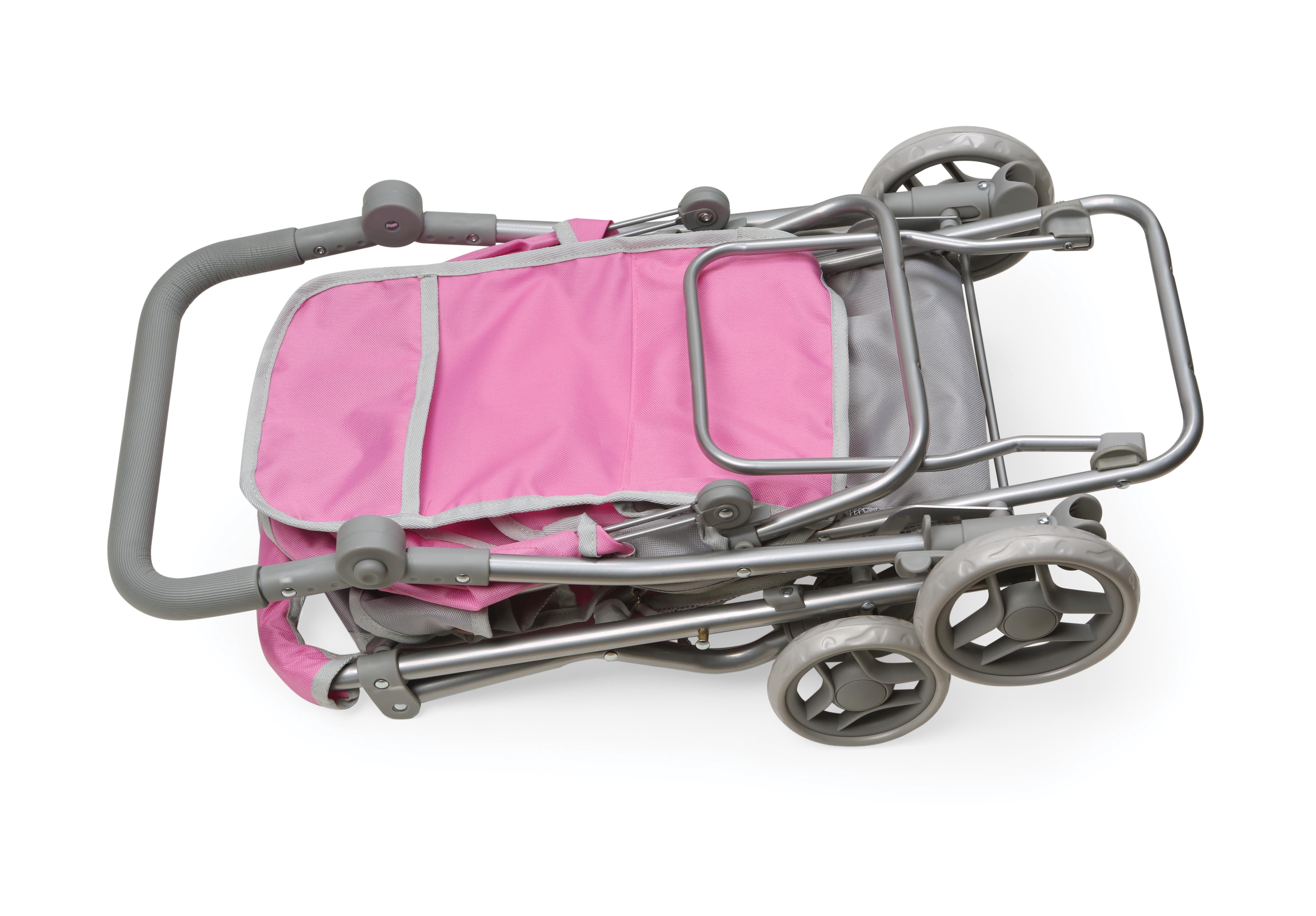 badger double doll stroller