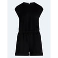 thumbnail image 5 of Scoop Women's and Women's Plus Scubaknit Crewneck Romper, Sizes XS-4X, 5 of 5