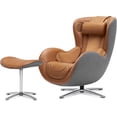 thumbnail image 6 of Nouhaus Heated Classic Massage Chair Full Body and Spot Massaging Recliner with Ottoman, Bluetooth Speaker, in-Chair Charger Caramel, 6 of 12