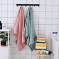 thumbnail image 5 of Xiao Hua toallas de algodón puro con textura de gofre, multiusos para baño, gimnasio, ducha, deportes y como toalla. Resiste diversas situaciones sin esfuerzo. 70 x 140 cm (Blanco), 5 of 5