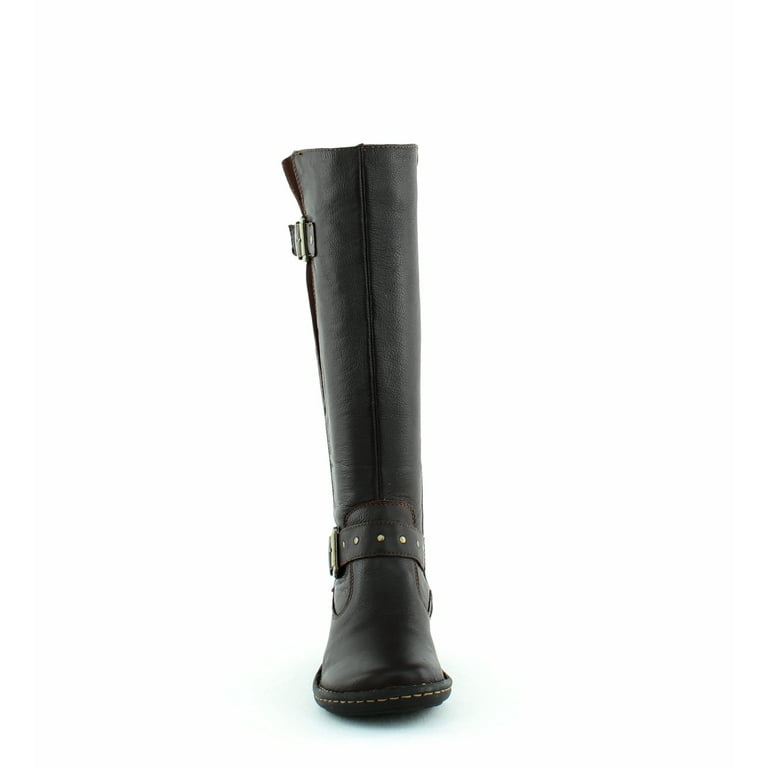 Born wide calf leather boots top