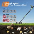 thumbnail image 6 of Metal Detector for Adults & Kids, Waterproof Metal Detectors with High Accuracy 11" Search Coil, All Metal & Disc Modes for Gold Detector, 6 of 8