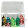 thumbnail image 2 of BKER 5PCS Fishing Soft Topwater Frog Crankbait Tackle For Freshwater Saltwater, 2 of 7