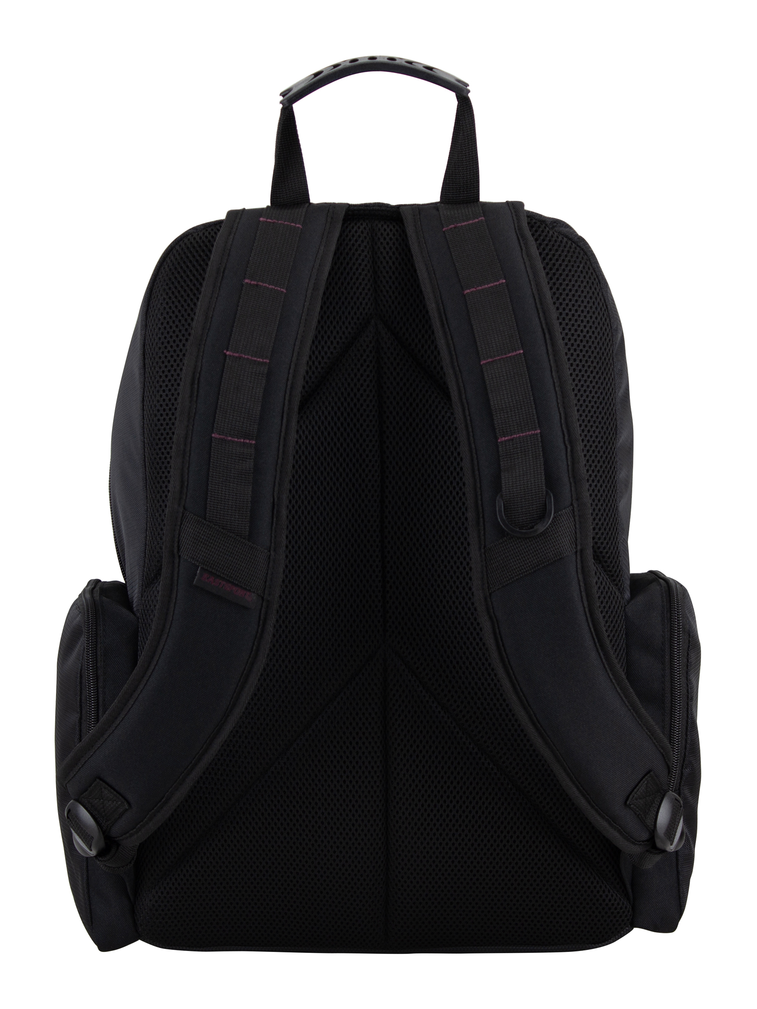 Eastsport Unisex Diamond Expandable Recycled Backpack, Black/Fig Pop