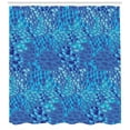 thumbnail image 3 of Ambesonne Aqua Shower Curtain, Abstract Fish Skin Scales, 69"Wx70"L, Violet Blue Aqua, 3 of 3