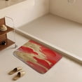 thumbnail image 6 of Red and Gold Mountain Bathroom Mat - Non-Slip, Soft and Stylish, 16" x 24", 6 of 8