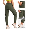 thumbnail image 5 of SPECIAL MAGIC Women's Cargo Sweatpants with 4 Pockets Cotton Jogger Pants Elastic Waist Athletic Lounge Pants for Running Yoga Gym, 5 of 7
